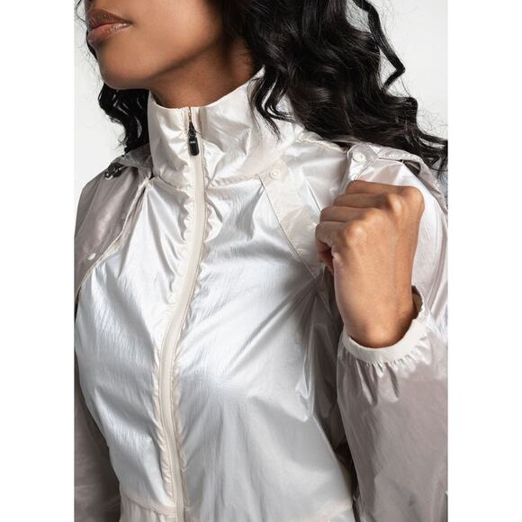 NWT LOLE Sprint Jacket Sz XS Two Tone Gardenia - Picture 2 of 14